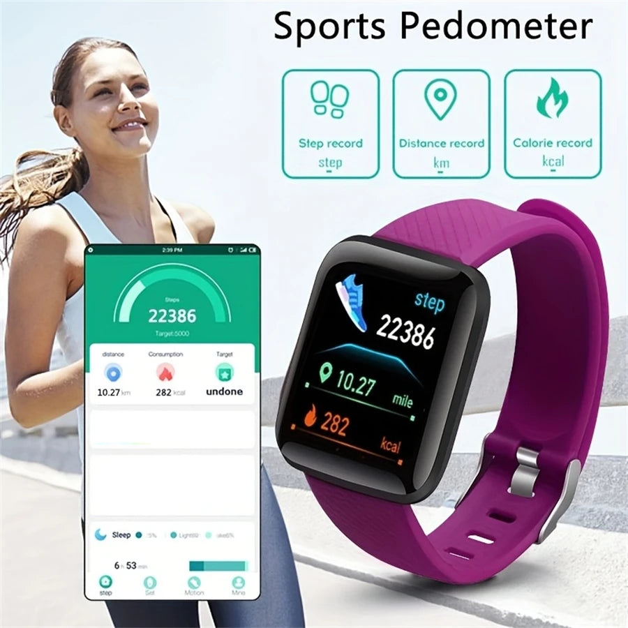 Affordable Smartwatch for Fitness Tracking and Message Notifications