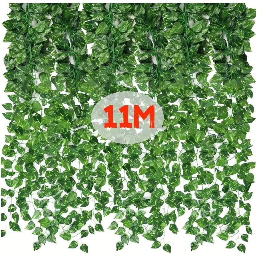 Artificial Green Ivy Leaf Garland - DIY Garden & Home Decor