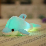 LED Light Up Dolphin Plush - 32cm Glowing Soft Toy Pillow Gift