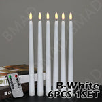 Flameless LED Candles with Remote - Battery Operated Flickering Set