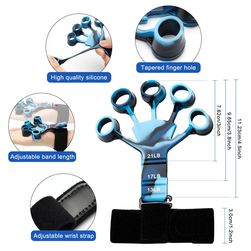Hand Grip Strengthener - Finger Trainer Exercise Therapy Tool - Image 2