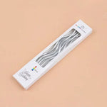 Elegant Gold Birthday Candles - 6 Pack Curved Slender Party Candles