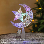 LED Christmas Tree Star Topper - Lighted Tree Top Decoration 15cm