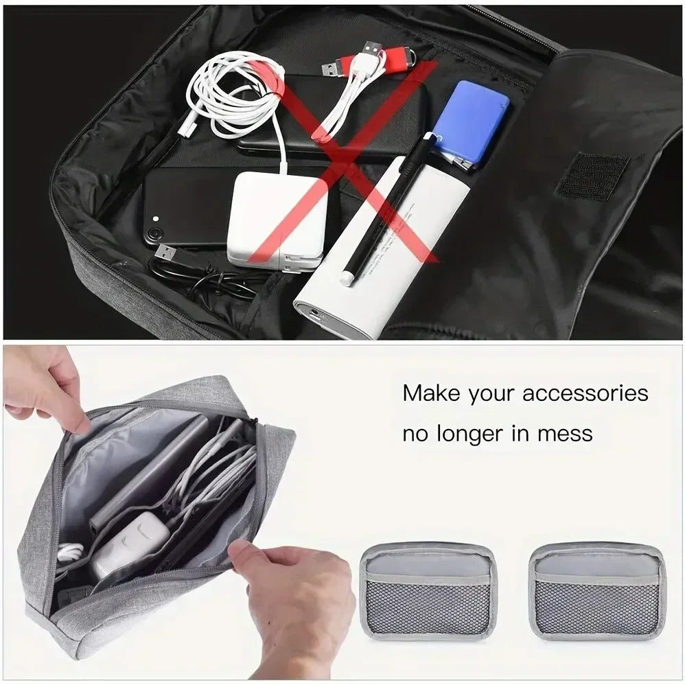 Cable Organizer Travel Bag - Electronics Accessories Storage Case - Image 5