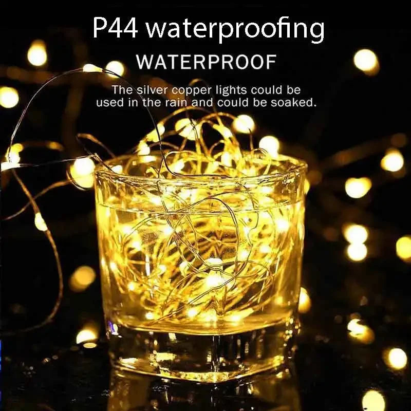 7M~42M Solar Power Fairy String Lights - Waterproof - Copper Wire - - Image 2