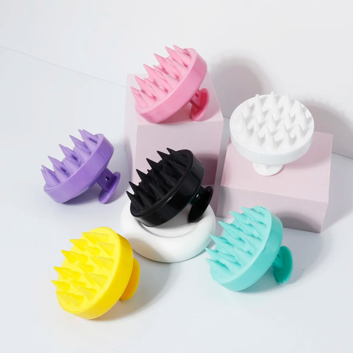 Silicone Scalp Massager Brush - Shampoo Hair Cleaning Comb - Image 2