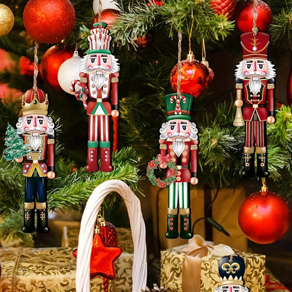 12PCS Nutcracker Wooden Decorative Set - Christmas Gift - Party - Image 4