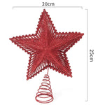 Christmas Tree Star Topper - Glitter Tree Top Ornament 15cm - Image 6