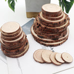 Natural Wood Slices - Round Pine Log Discs for DIY Crafts Decor - Image 2