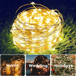 7M~42M Solar Power Fairy String Lights - Waterproof - Copper Wire - - Image 5