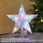 15cm Christmas Decoration Glowing Tree Topper Glitter Shining Star Xmas Tree Ornaments for Home Decor Navidad New Year 2026 Gift