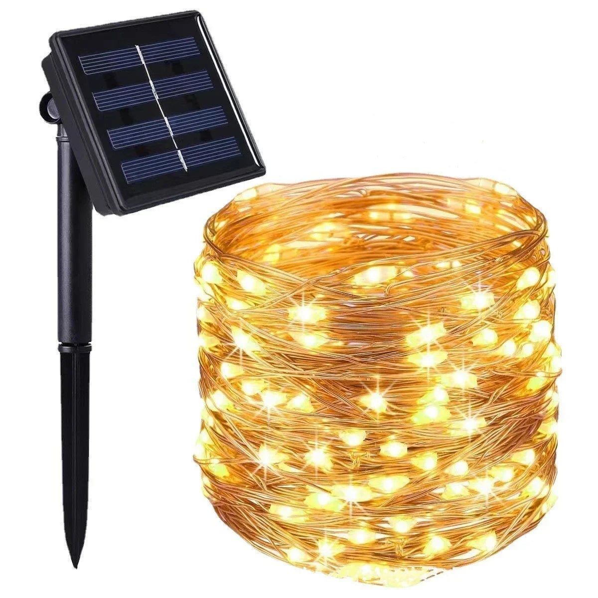 7M~42M Solar Power Fairy String Lights - Waterproof - Copper Wire -