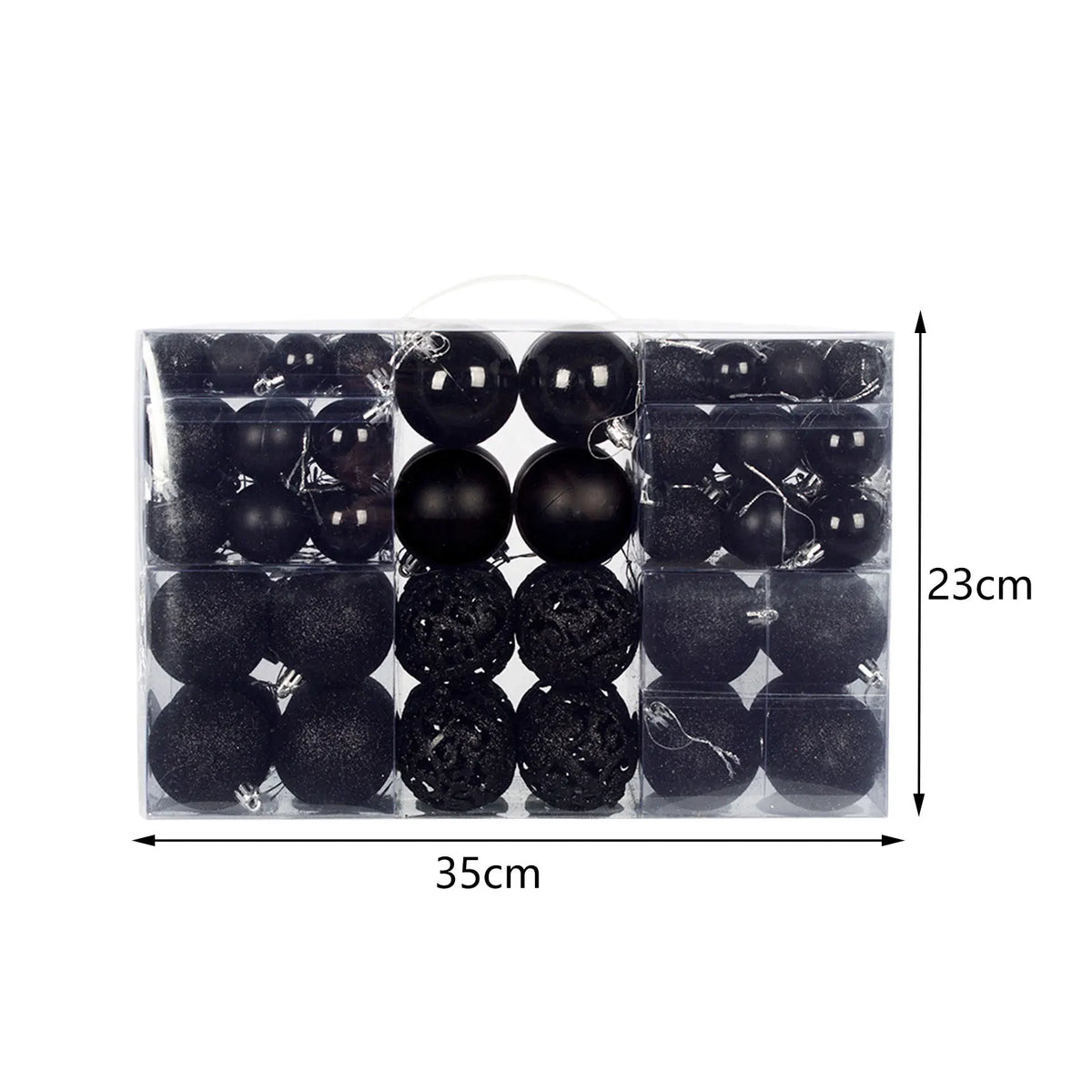 100Pcs Christmas Ball Ornaments Tree Decorative Shatterproof