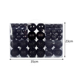 100Pcs Christmas Ball Ornaments Tree Decorative Shatterproof