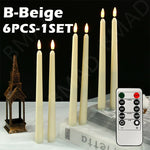Flameless LED Candles with Remote - Battery Operated Flickering Set