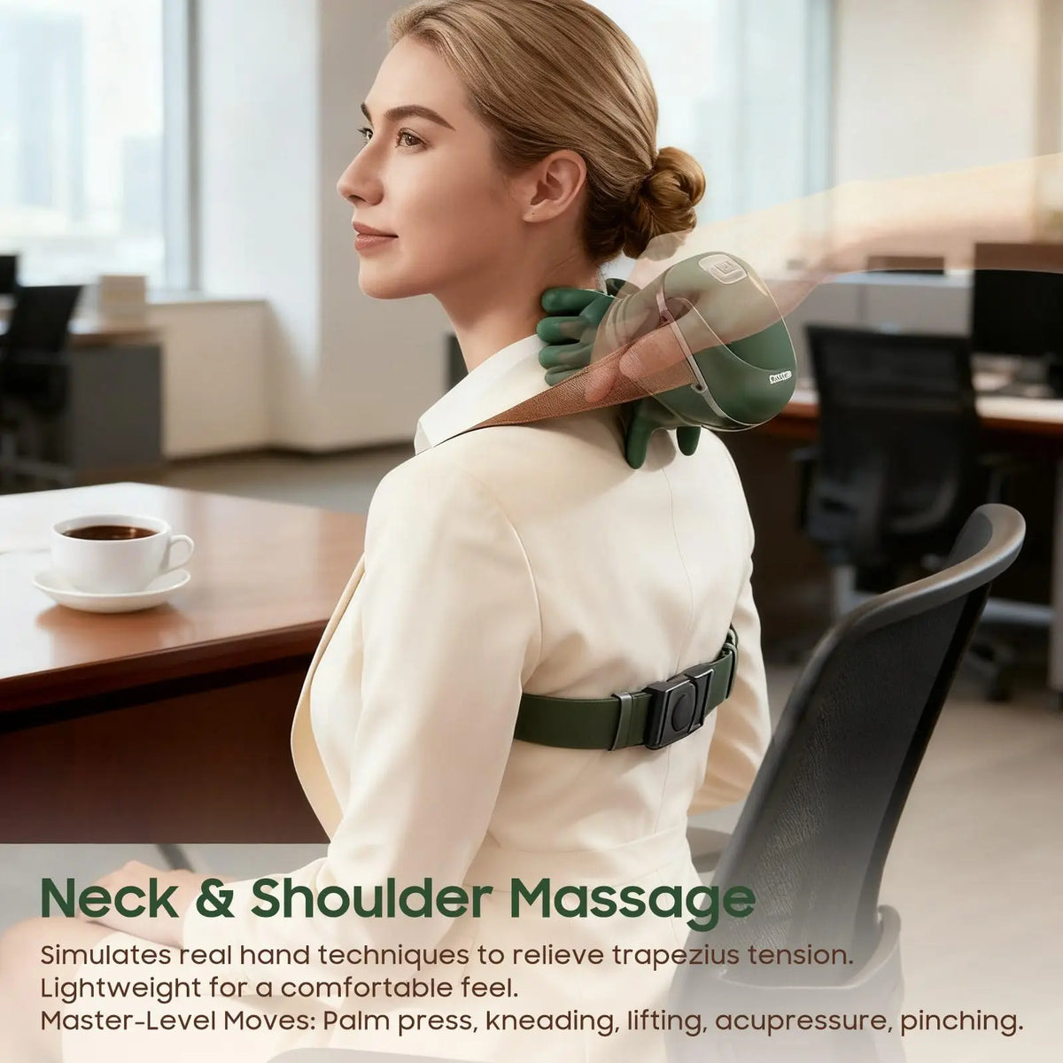 Wireless Neck Shoulder Massager - Smart Heat Therapy Device - Image 4