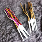 Elegant Gold Birthday Candles - 6 Pack Curved Slender Party Candles - Image 5