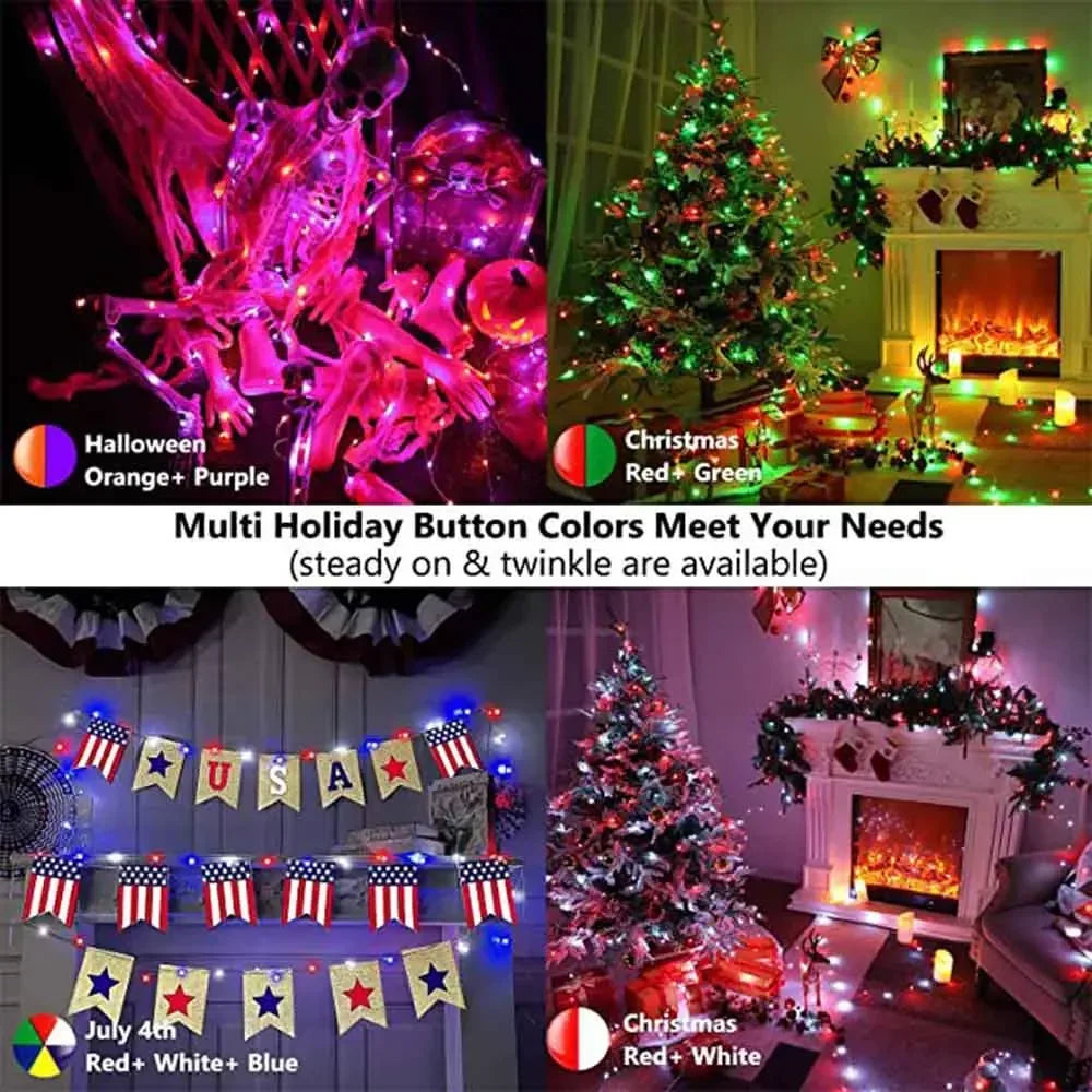 Smart LED String Lights - WiFi RGB Remote Control Christmas Decor - Image 6