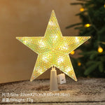 LED Christmas Tree Star Topper - Lighted Tree Top Decoration 15cm