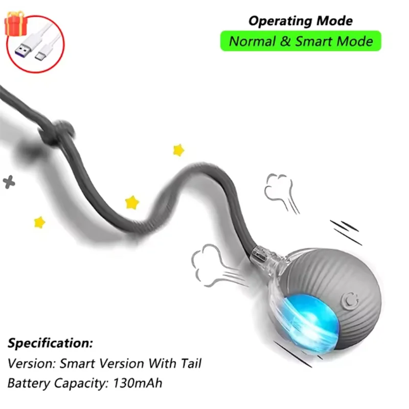 Interactive Cat Ball Toy - Intelligent Obstacle Avoidance - Image 5