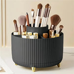 360° Rotating Makeup Organizer - Multi-Compartment Cosmetic Holder