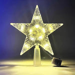 15cm Christmas Decoration Glowing Tree Topper Glitter Shining Star Xmas Tree Ornaments for Home Decor Navidad New Year 2026 Gift - Image 2