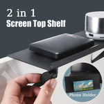 Monitor Top Storage Shelf - Computer Screen Organizer Rack - Image 3