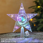 LED Christmas Tree Star Topper - Lighted Tree Top Decoration 15cm