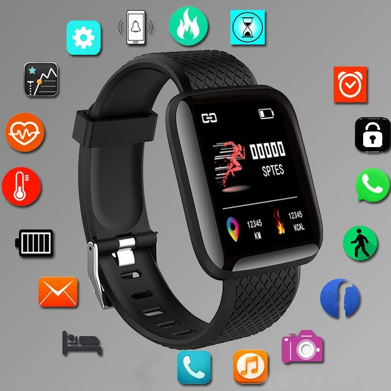 Affordable Smartwatch for Fitness Tracking and Message Notifications