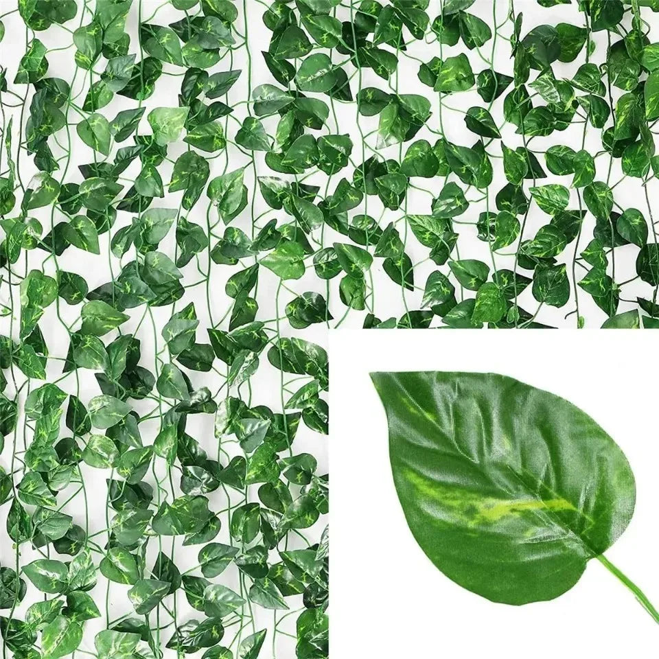 Artificial Green Ivy Leaf Garland - DIY Garden & Home Decor