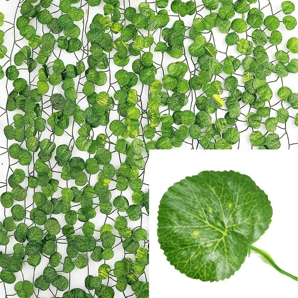 Artificial Green Ivy Leaf Garland - DIY Garden & Home Decor