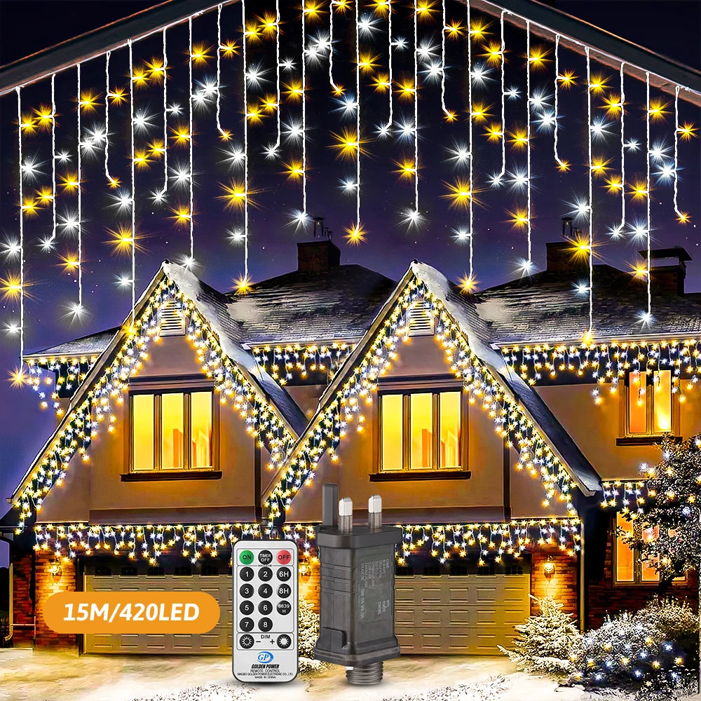 15M LED String Lights - Remote Control Fairy Lights for Decor