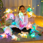 LED Light Up Dolphin Plush - 32cm Glowing Soft Toy Pillow Gift