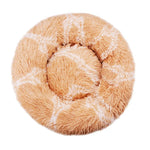 Large Dog Bed - Round Plush Pet Sleeping Mat Washable Cushion