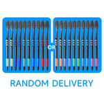 Bamboo Charcoal Toothbrush Set - 10 Pack Soft Bristle for Family - Image 2