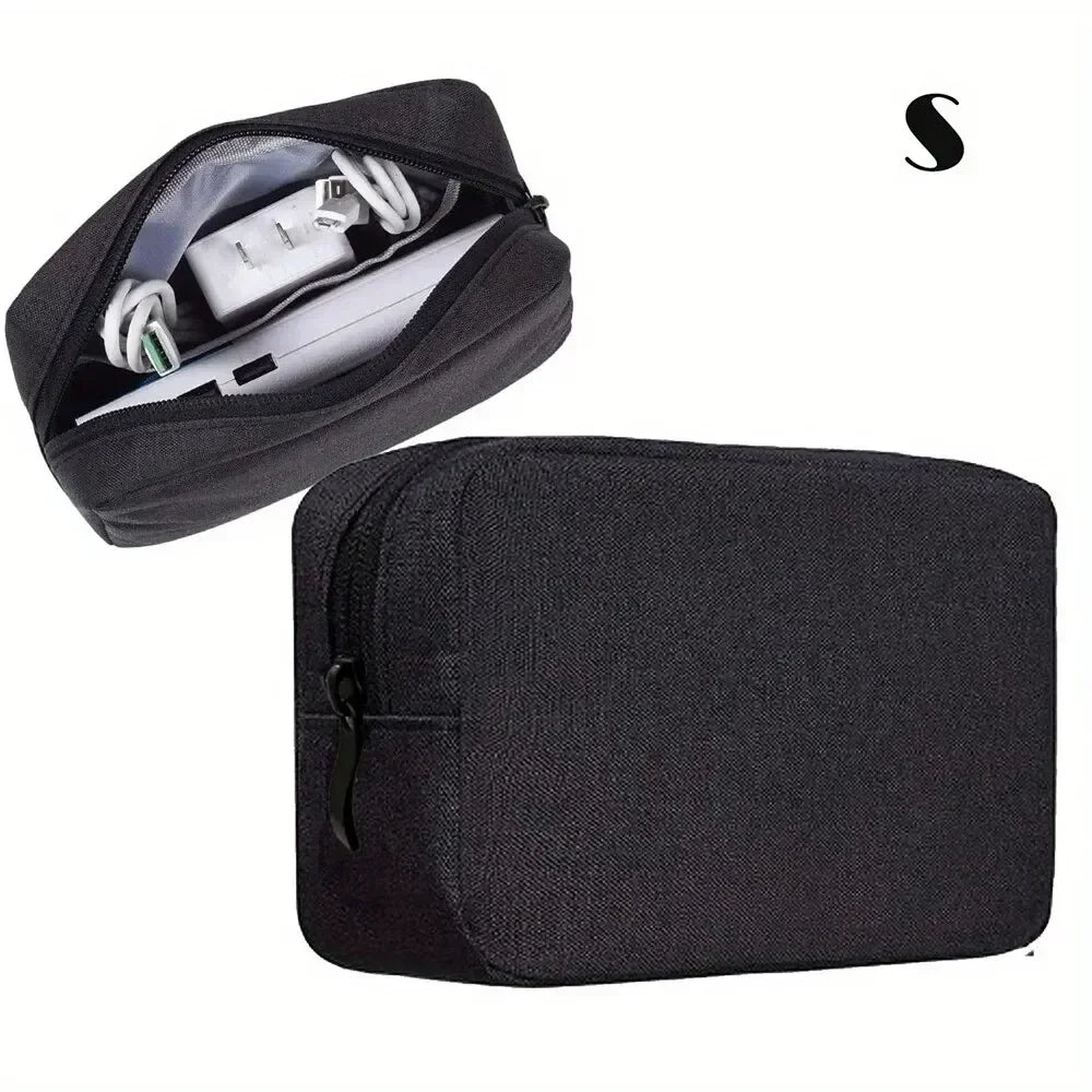 Cable Organizer Travel Bag - Electronics Accessories Storage Case