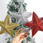 Christmas Tree Star Topper - Glitter Tree Top Ornament 15cm - Image 4