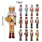 12PCS Nutcracker Wooden Decorative Set - Christmas Gift - Party - Image 5