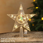 LED Christmas Tree Star Topper - Lighted Tree Top Decoration 15cm