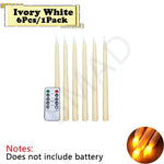 Flameless LED Candles with Remote - Battery Operated Flickering Set