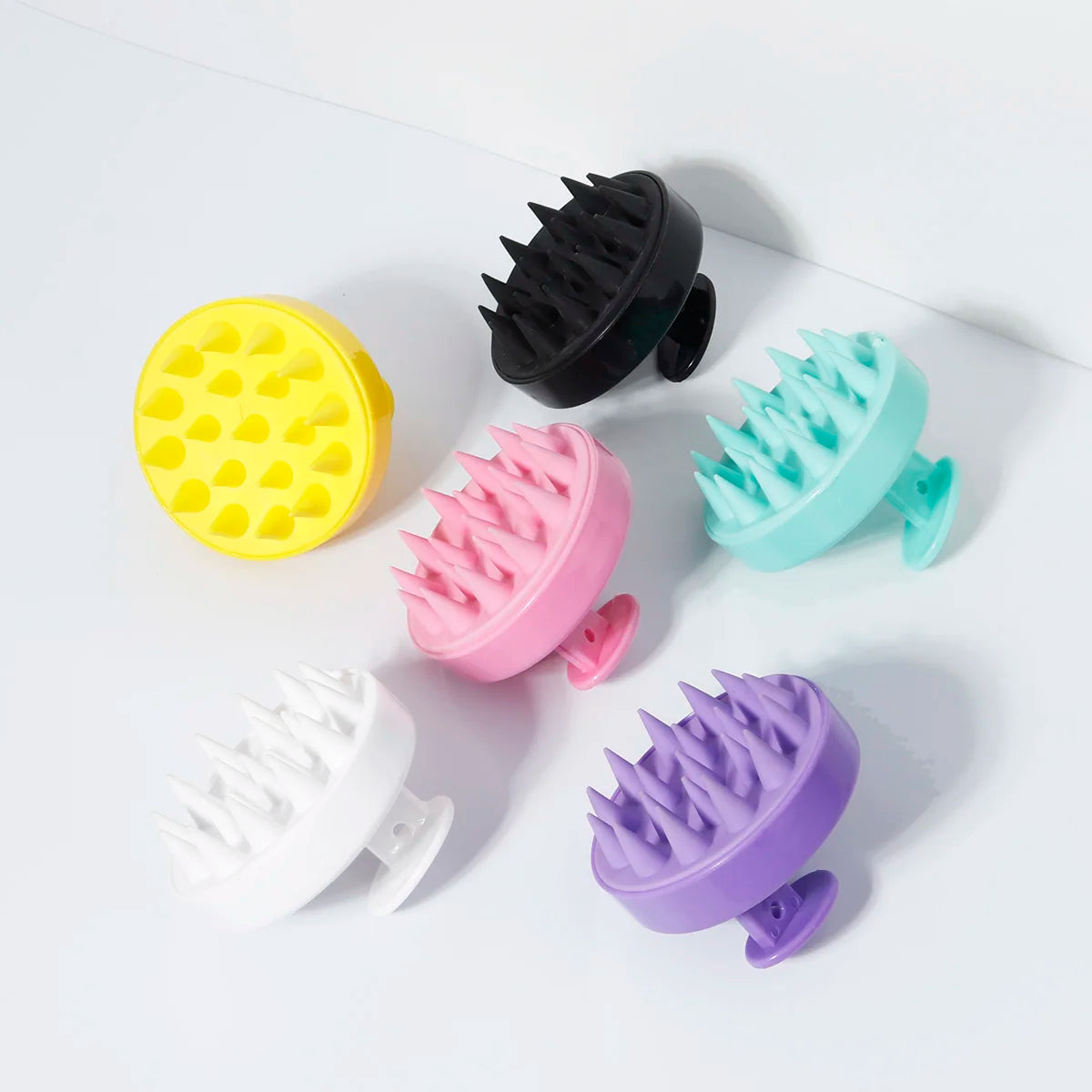 Silicone Scalp Massager Brush - Shampoo Hair Cleaning Comb
