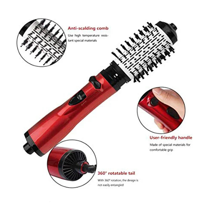 2-in-1 Hair Dryer Brush - Rotating Hot Air Styler Volumizer - Image 5