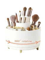 360° Rotating Makeup Organizer - Multi-Compartment Cosmetic Holder