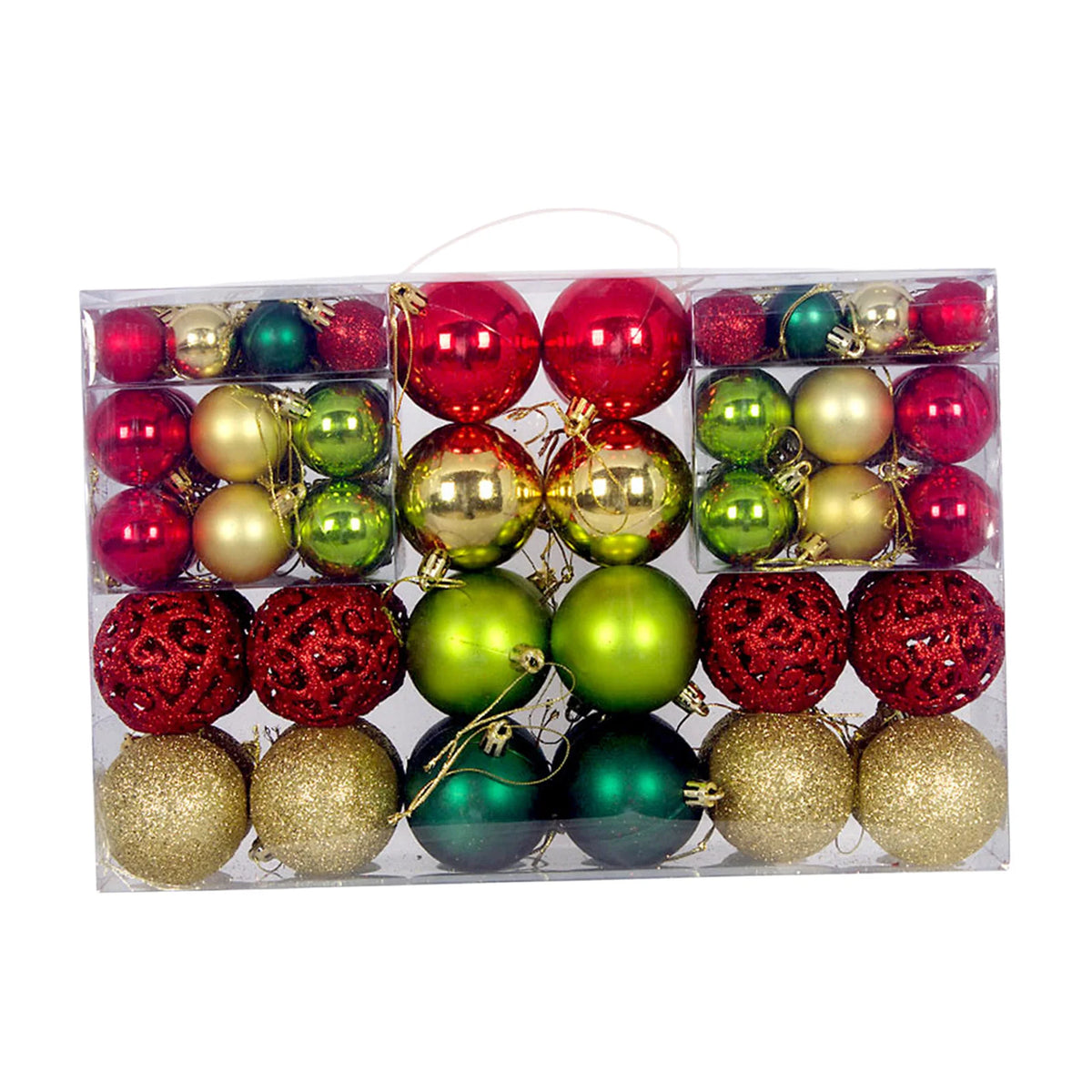 100Pcs Christmas Ball Ornaments Tree Decorative Shatterproof
