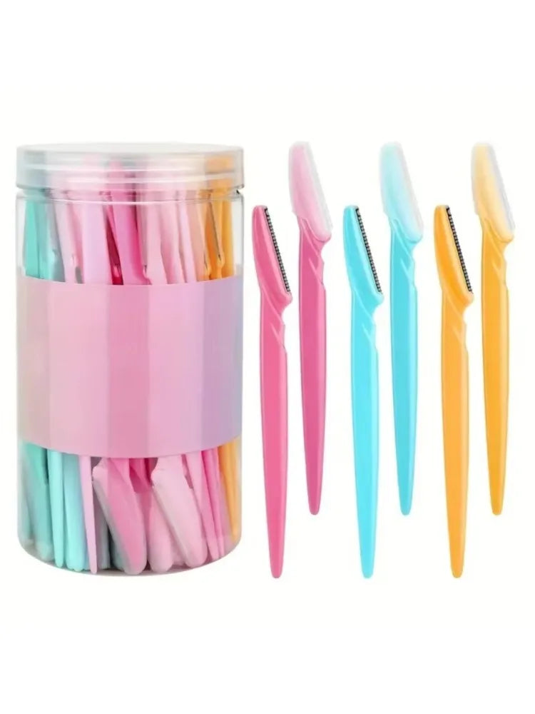 Eyebrow Razors 30 Pack - Dermaplaning Facial Hair Removal Tool