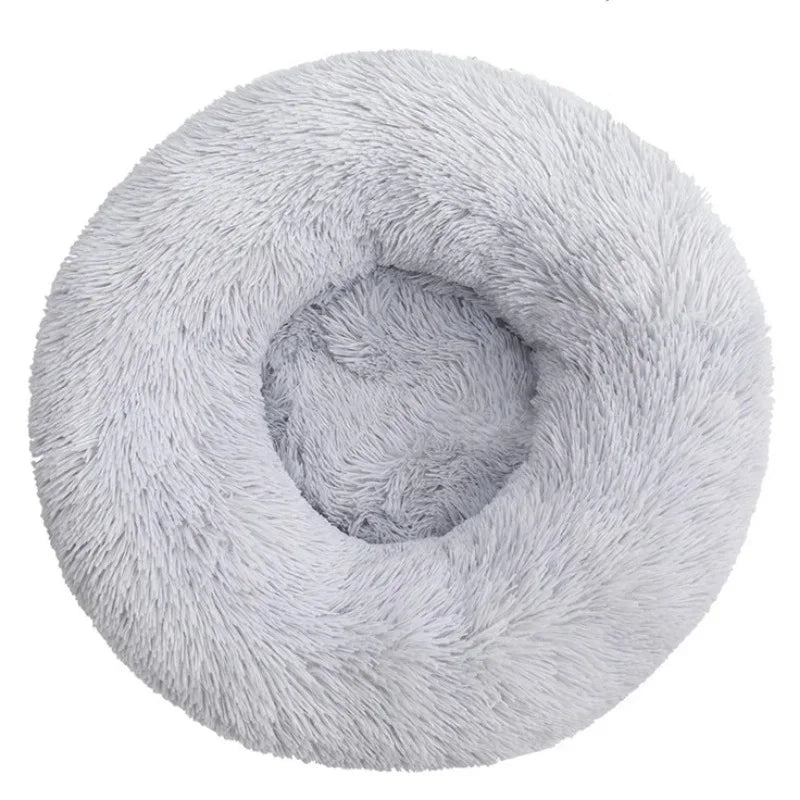Large Dog Bed - Round Plush Pet Sleeping Mat Washable Cushion
