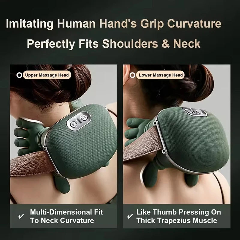 Wireless Neck Shoulder Massager - Smart Heat Therapy Device - Image 2