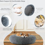 Large Dog Bed - Round Plush Pet Sleeping Mat Washable Cushion - Image 4