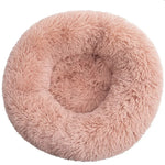 Large Dog Bed - Round Plush Pet Sleeping Mat Washable Cushion