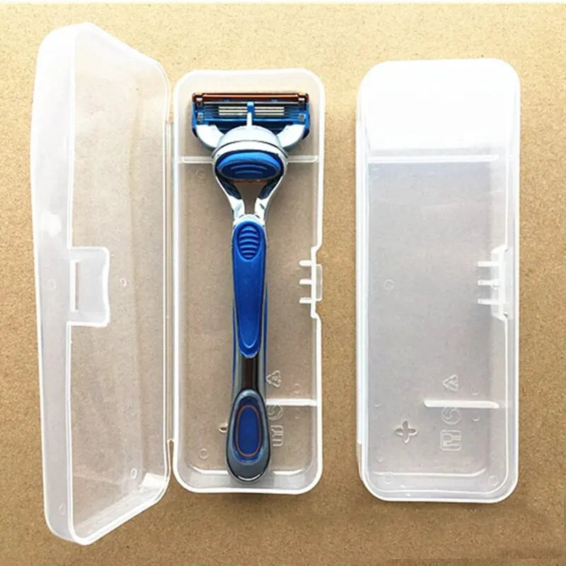 Mens Razor Storage Case - Portable Shaver Organizer Box